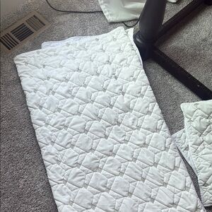 Pottery Barn White Quilted Mattress Cover
